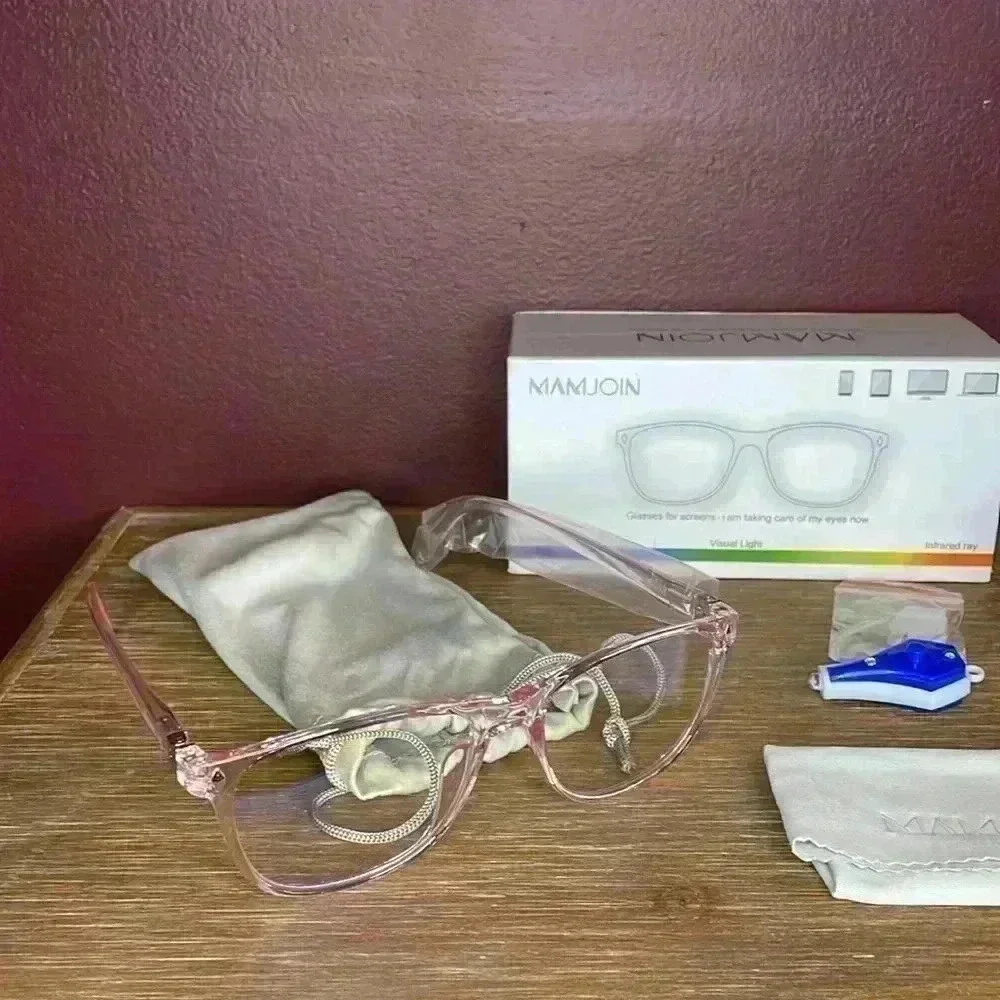 Mamjoin Glasses for Screens Set of 2 UV, Blue Light Blocking